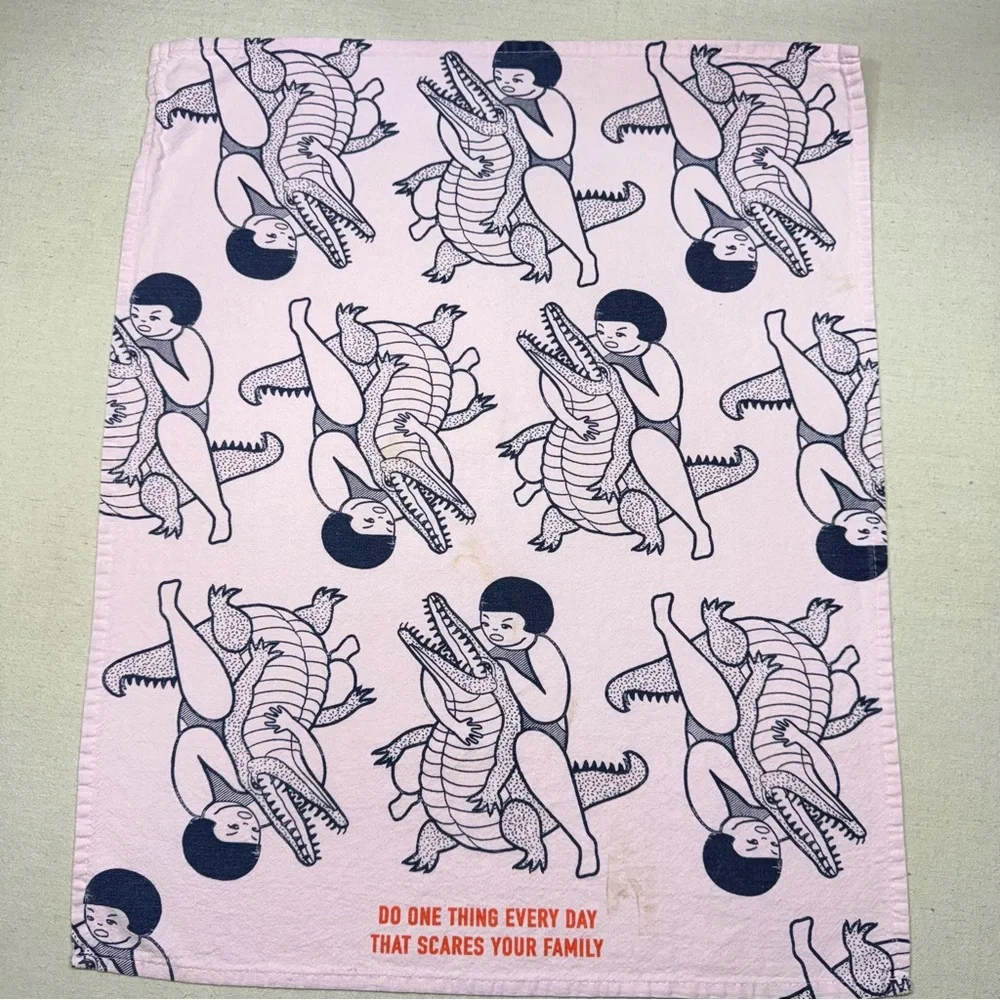 Dish Towel - Do One Thing Everyday That Scares Your Family - 100% Cotton